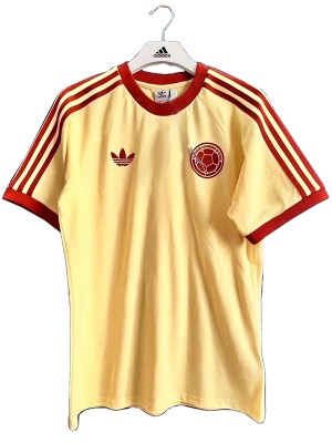 Colombia yellow soccer jersey soccer uniform men's special sportswear football kit top shirt 2024-2025